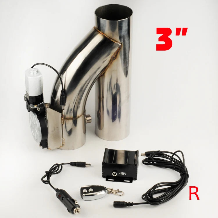 Stainless steel Y-pipe exhaust cutout for performance vehicles