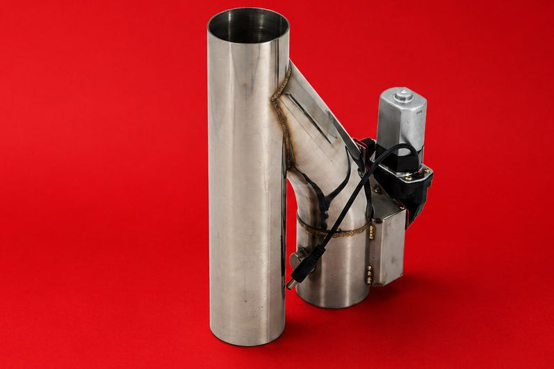 Universal Electric Exhaust Cutout — Y-Pipe with Wireless Remote (Stainless Steel)